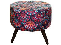 Puff Decorativo Redondo Mandala Alegria