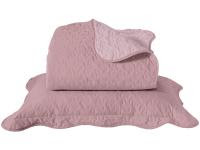 Colcha Casal Santista Boutis Rosa