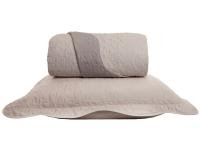 Colcha Casal Santista Boutis Bege 