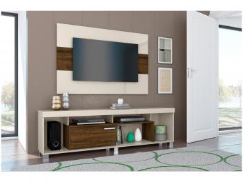Rack para TV até 65” com Painel para TV até 50” - Madetec Tomaz