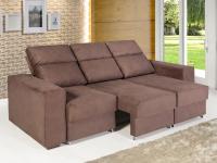 Sofá Retrátil Reclinável 3 Lugares Chapecó 