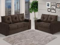 Sofá 2 e 3 Lugares Suede Viarte Cindy