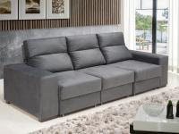 Sofá Retrátil Reclinável 3 Lugares Chapecó 