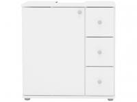 Gabinete para Banheiro 1 Porta 3 Gavetas