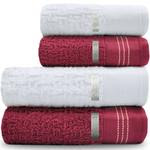 Jogo de Toalhas Banhão + Rosto 4 Peças Atlântica 100% Algodão - Zeus