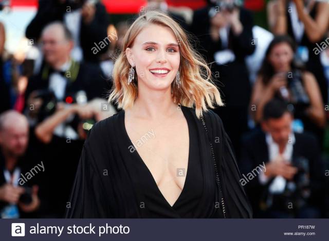 VENICE, ITALY - AUGUST 29: Gaia Weiss walks the red carpet of the ...