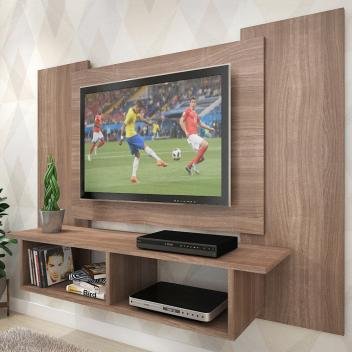 Painel Para Tv Até 48 Polegadas Anthony 2 Nichos Teka - Pnr Móveis