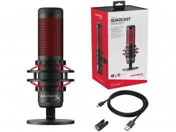 Microfone Gamer Profissional HyperX Quadcast - USB