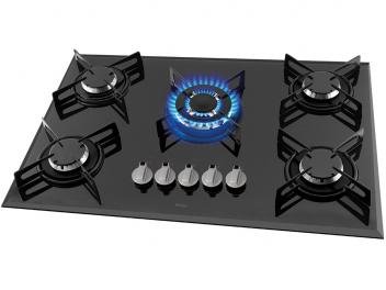 Cooktop 5 Bocas Philco Cook Chef 5 TC à Gás - GLP Preto Tripla-chama Cook Chef 5 TC