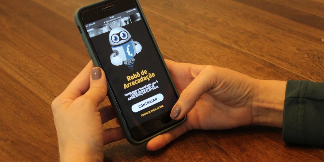 Possíveis doadores acessam o site do candidato e definem o valor a ser doado