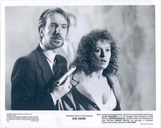 Photo Alan Rickman Actor Bonnie Bedelia Actress Die Hard Movie Vintage:  Amazon.co.uk: Kitchen & Home