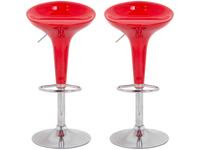 Banqueta Alta Giratória Vermelha Nell BQT-VE1