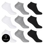 Kit Meia Altomax Sem Cano C/ 9 Pares Masculina
