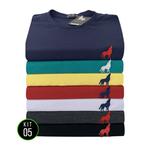 Kit com 5 Camisetas básicas Gola careca Vira Lata Wear 100% Algodão 30.1 Original