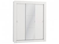 Guarda-roupa Casal com Espelho 3 Portas de Correr