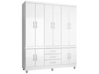 Guarda-roupa Casal 10 Portas 3 Gavetas 