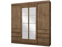 Guarda-roupa Casal com Espelho 4 Portas