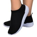 Tênis Meia Feminino Elástico Liso Conforto Dia a Dia