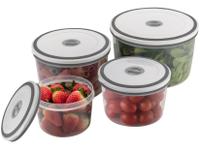 Jogo de Potes de Plástico Hermético Electrolux