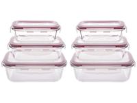 Jogo de Potes de Vidro Hermético Casambiente