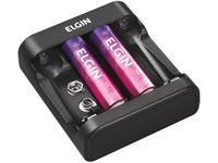 Carregador de Pilhas Elgin AA e AAA 
