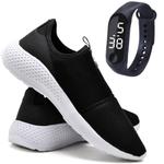 Tênis Sapatilha Casual Confortável Academia + Relógio