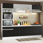 Cozinha Completa Madesa Topazio com Armário, Balcão e Tampo