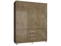 Guarda-roupa Casal 10 Portas 3 Gavetas