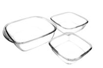 Conjunto de Assadeiras de Vidro Sempre